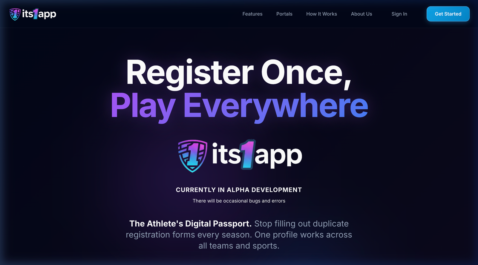 Its1App - The Athlete's Digital Passport. Register once, play everywhe